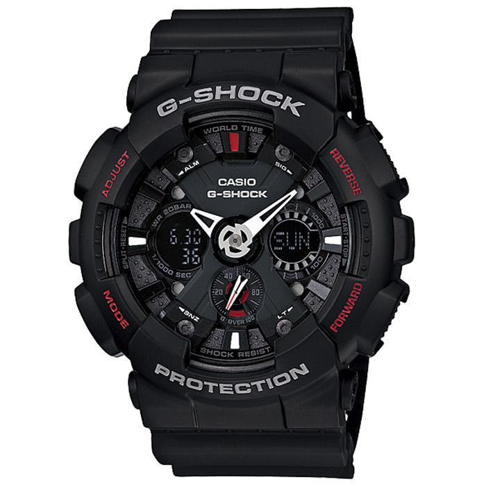 Наручные часы Casio GA-120-1AGA-120-1A Наручные часы Casio GA-120-1AGA-120-1AЧасы водонепроницаемые и противоударные Casio GA-120.