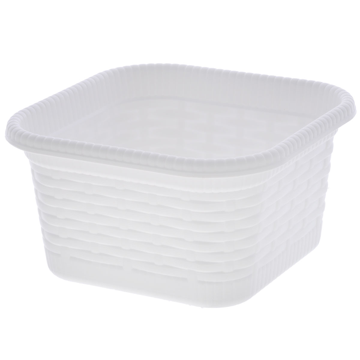 Корзина хозяйственная Gensini Rattan, цвет: белый, 15 х 15 х 8 см3340_белый Корзина хозяйственная Gensini Rattan, цвет: белый, 15 х 15 х 8 см3340_белыйКорзина хозяйственная Gensini Rattan, выполненная из пластика, предназначена для хранения мелочей в ванной, на кухне, на даче или в гараже, исключая возможность их потери. Легкая воздушная корзина выполнена под плетенку и оснащена жесткой кромкой. Элегантный дизайн подойдет к интерьеру любого дома.