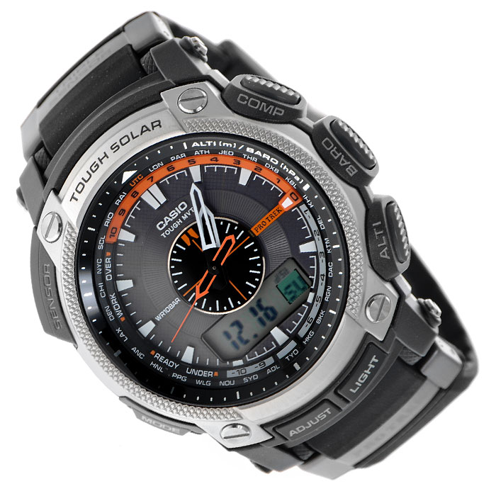 Наручные часы Casio PRW-5000-1EPRW-5000-1E Наручные часы Casio PRW-5000-1EPRW-5000-1EМужские кварцевые часы Casio PRW-5000-1E.