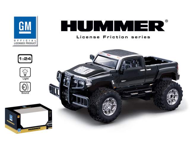 Машина 1:24 HUMMER H3T 866-82444 инерционная, со светом, на батарейках, в коробке866-82444 Машина 1:24 HUMMER H3T 866-82444 инерционная, со светом, на батарейках, в коробке866-82444Машины ездят по любой поверхности и могут преодолеть различные трудности. Именно такие машинки станут отличным подарком на любой праздник. Изделие изготовлено из полимерных материалов и предназначено для детей от 5 лет. Инерционная машина GMC работает на батарейках, когда она начинает свое движение фары машинки загораются. Машинка продается в коробке с прозрачным смотровым окном.