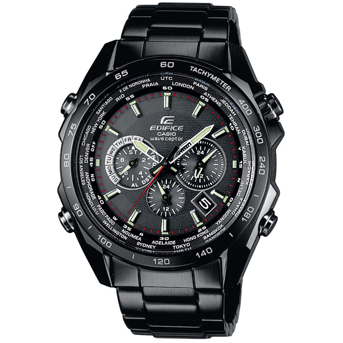 Наручные часы Casio EQW-M600DC-1AEQW-M600DC-1A Наручные часы Casio EQW-M600DC-1AEQW-M600DC-1AМужские часы-хронограф Casio EQW-M600DB-1A. 12/24 часовой формат времени Солнечный элемент питания - аккумулятор заряжается от солнечной панели расположенной на циферблате Режим сохранения энергии - если часы долго не используется механизм как бы засыпает сохраняя все настройки, при возобновлении работы все настройки и показания восстанавливаются Коррекция времени по радиосигналу - синхронизация времени по атомным часам, сигнал поступает из США, Японии и Германии, для России данная функция работает в дальневосточных областях и в Ленинградской области Максимальное время непрерывной работы секундомера 24 часа, шаг измерения 1/20 секунды Мировое время - показания текущего времени в 29 городах мира Таймер-секундомер обратного отсчета, максимальное время установки 24 часа, шаг отсчета 1/1 минута На стрелках и рисках нанесен светонакопитель, который светится в темноте Полный автоматический календарь (до 2099 года) Ежедневный...