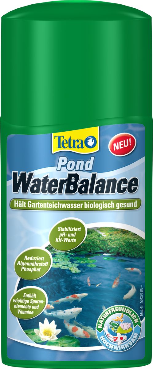 Средство для стабилизации параметров воды Tetra Pond Water Balance, 250 мл180437 Средство для стабилизации параметров воды Tetra Pond Water Balance, 250 мл180437Tetra Pond Water Balance - средство для стабилизации параметров воды. Поддерживает баланс воды и делает ее здоровой. Поддерживает параметры воды: стабилизирует рН и карбонатную жесткость (KH); Создает здоровые условия жизни для рыб, растений и микроорганизмов: восполняет важные микроэлементы, витамины и органические вещества; Содержит необходимые витамины и микроэлементы, а также органические вещества, поддерживающие размножение микроорганизмов, разлагающих вредные вещества; Помогает создать здоровую, чистую среду обитания в пруду: поддерживает рост растений и другие полезные естественные процессы; Улучшает способность воды к самоочищению, благодаря чему улучшает ее качество. Дозировка: 250 мл на 10.000 литров воды. Товар сертифицирован.