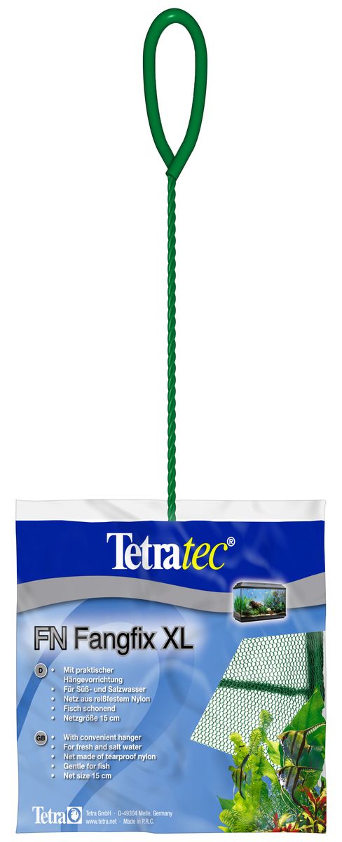 Сачок для аквариума Tetra FN XL, 15 см724471 Сачок для аквариума Tetra FN XL, 15 см724471Сачок Tetra предназначен для легкого извлечения рыб из аквариума. Специально покрытые пластиком черпак и ручка не ранят рыб. Сачок устойчив к коррозии, что обеспечивает долгую эксплуатацию. Прочная на разрыв сетка изготовлена из 100% нейлона. Ручка снабжена специальным крючком для подвешивания. Диаметр: 15 см.