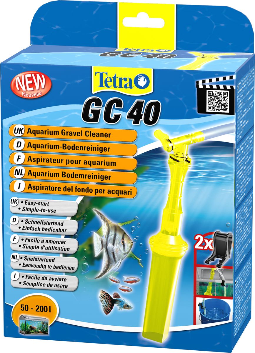 Грунтоочиститель для аквариумов Tetra GC 40 средний, 50-200 л762329 Грунтоочиститель для аквариумов Tetra GC 40 средний, 50-200 л762329Удобный, простой в использовании сифон для грунта. В комплект входит шланг длиной 180 см и две фиксирующие клипсы; Мощный клапан закачки воды; Защитная сетка позволяет избежать засасывания рыб и грунта; Новая поворотная ручка позволяет использовать сифон без перекручивания шланга; Конструкция наконечника позволяет очистку всех труднодоступных углов аквариума, в том числе, возле стекла; Удобная ручка для безопасного использования; Долгая эксплуатация. Гарантия 2 года.