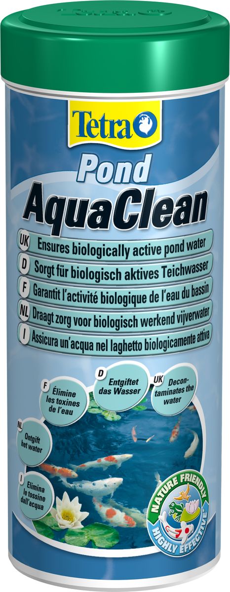 Профилактическое средство для чистой прудовой воды Tetra Pond AguaClean, 300 мл767546 Профилактическое средство для чистой прудовой воды Tetra Pond AguaClean, 300 мл767546Профилактическое средство Tetra Pond AguaClean в порошке предназначено для ухода за прудом и для обеспечения воде чистоты. Средство борется с запахом, устраняет помутнение воды. В составе продукта присутствуют энзимы, ускоряющие процессы разложения естественных отходов и биологических примесей, а также ценные минеральные вещества и коллоиды, которые устраняют неорганическое помутнение воды и улучшают ее показатели качества. Высокая эффективность препарата достигается благодаря порошкообразной консистенции. Средство безопасно для рыб, не оказывает губительного воздействия на растения пруда. Товар сертифицирован.