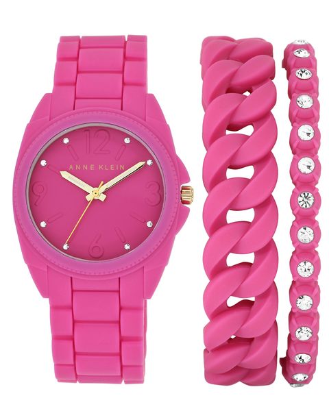 Часы наручные женские Anne Klein 1956PKST, цвет: розовый1956PKST Часы наручные женские Anne Klein 1956PKST, цвет: розовый1956PKSTКорпус: силикон цвета фуксия, 36 мм, стекло: минеральное, браслет и безель: силикон цвета фуксия, 2 дополнительных браслета, кристаллы Swarovski, механизм: кварцевый, водозащита:3 АТМ