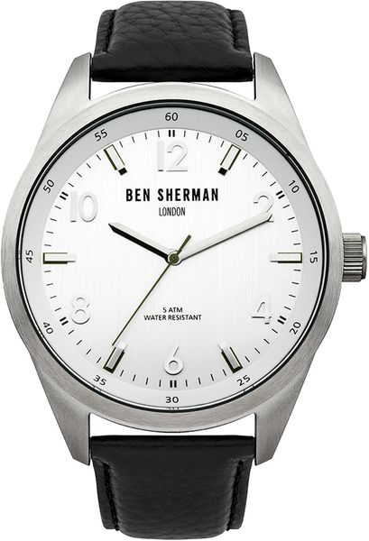 Часы наручные мужские Ben Sherman WB022S, цвет: стальной, черныйWB022S Часы наручные мужские Ben Sherman WB022S, цвет: стальной, черныйWB022SТрехстрелочный механизм 2035 Miyota; Корпус из нержавеющей стали; Размер корпуса o 45mm; Минеральное стекло; Серебристый циферблат; Нет камней; Натуральная кожа черного цвета; Водозащита 5 ATM