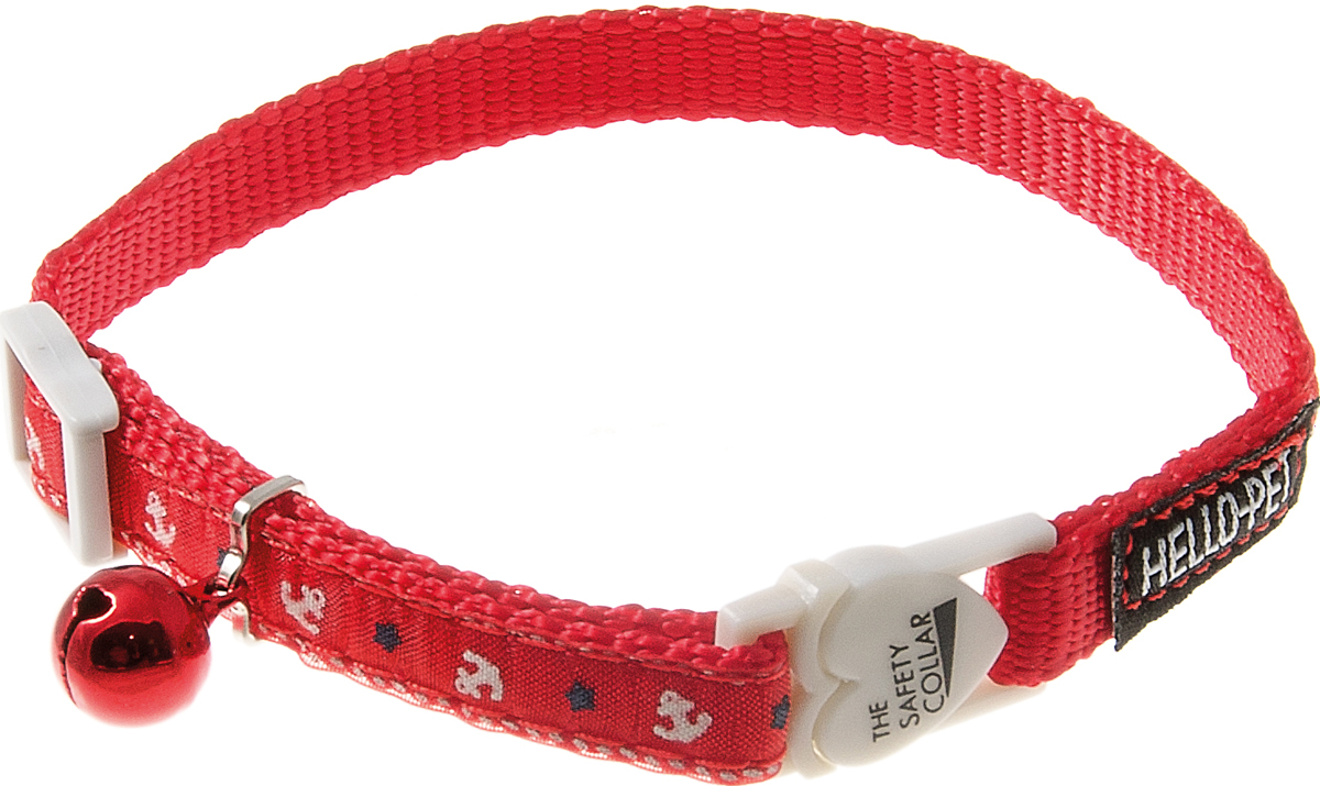 Ошейник для кошек Hello Pet Морской, с бубенцом, цвет: красный, 10 мм, 20-30 см70-2804 Ошейник для кошек Hello Pet Морской, с бубенцом, цвет: красный, 10 мм, 20-30 см70-2804Ошейник Hello Pet Морской изготовлен из прочных материалов и легко регулируется, поэтому подойдет как котятам, так и взрослым кошкам. Оснащен пластиковой застежкой (фастекс) в форме сердца, которая обеспечивает безопасность вашего питомца - в случае резкого рывка ошейник не раскроется. Бубенчик позволит контролировать местонахождение кошки, а также будет оберегать уличных птиц от нежелательного контакта.