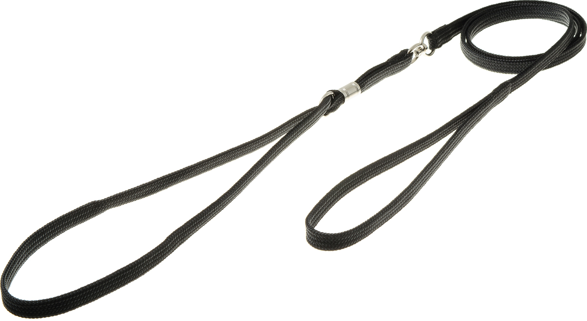 Ринговка V.I.Pet, с кольцом, цвет: черный. PEA-10PEA-10 BL Ринговка V.I.Pet, с кольцом, цвет: черный. PEA-10PEA-10 BLРинговка V.I.Pet - это специальный поводок, состоящий из петли с фиксатором и, собственно, поводка. Выполнена из нейлона, фурнитура - из высококачественной стали. Ринговка является самым распространенным видом амуниции для показа собаки на выставке или занятий рингдрессурой. Ринговку подбирают в тон окраса собаки, если собака пятнистая - то в тон преобладающего окраса или, наоборот, контрастную.