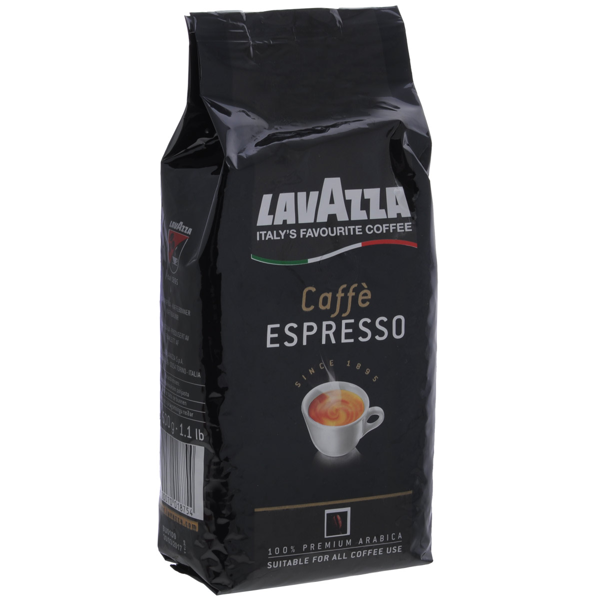 Lavazza Caffe Espresso кофе в зернах, 500 г1875 Lavazza Caffe Espresso кофе в зернах, 500 г1875Любите крепкий,насыщенный кофе? Присмотритесь к отличному купажу Lavazza Caffe Espresso изготовлен из стопроцентной арабики высшего сорта, завезенной из Центральной Америки и Африки, которые придают этому кофе незабываемый вкус и тонкий аромат. Lavazza Espresso- для истинных любителей и знатоков настоящего кофе!