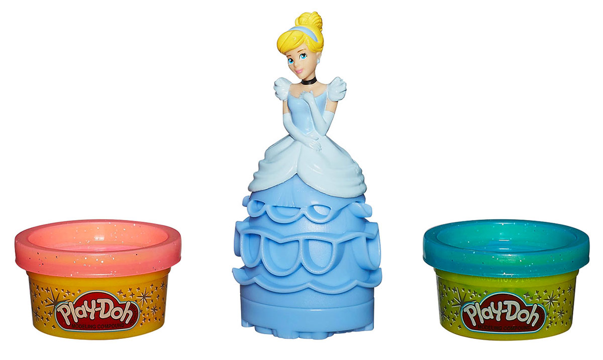 Play-Doh Игровой набор Принцесса ЗолушкаA7402/А9060 Play-Doh Игровой набор Принцесса ЗолушкаA7402/А9060Набор Play-Doh Принцесса Золушка предназначен для лепки и моделирования. Пластилин Плэй До обладает отличными пластичными свойствами, быстро размягчается, хорошо держит форму и не липнет к рукам. Он прекрасно подходит для создания даже очень мелких деталей, в чем малышке поможет прекрасный замок принцессы! С помощью пластилина можно создать неповторимое платье для Золушки, украсив его разнообразными элементами. В набор входят: фигурка Золушки и две баночки блестящего пластилина Play-Doh розового и голубого цветов. Занятия лепкой помогут вашей маленькой принцессе развить творческие способности, воображение, а также мелкую моторику рук. Яркие цвета и сказочные образы подарят ей положительные эмоции и хорошее настроение! Общая масса пластилина: 112 г.