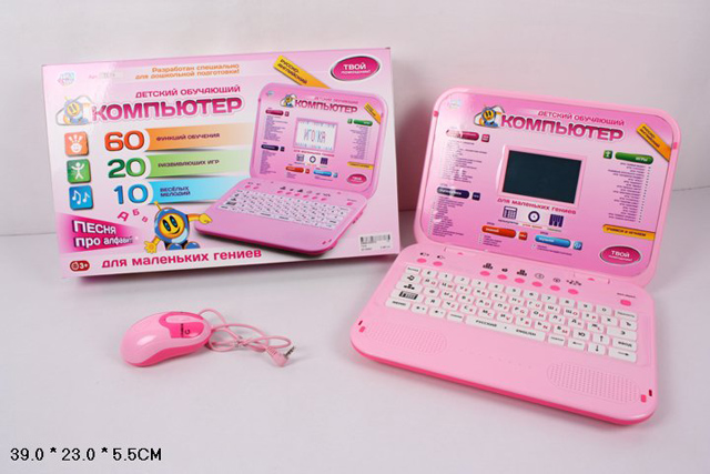 Компьютер Joy Toy обучающий, с мышьюA848-H05072/7314 Компьютер Joy Toy обучающий, с мышьюA848-H05072/7314Joy Toy 7293 - это детский ноутбук с цветным экраном, клавиатурой и мышкой, который станет отличным подарком для вашего ребенка дошкольного возраста. В нем представлены 60 различных заданий, которые разделены условно на несколько блоков: урок математики, урок знаний, урок русского/английского языка, урок музыки и перемена (20 игр и рисование). С помощью данного компьютера ребенок выучит слова, буквы, цифры, научится читать, писать и познакомится с нотами. Интерфейс модели представлен как на русском, так и на английском языке. Игрушка работает как от сети, так и от батареек.