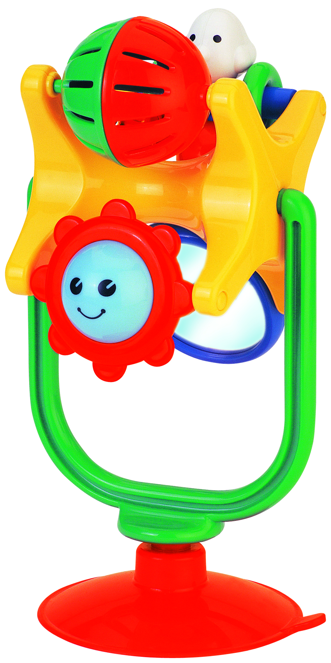 Kiddieland Забавное вращение на присоскеKID 020040 Kiddieland Забавное вращение на присоскеKID 020040Яркий красочный дизайн для веселого времяпровождения! Множество активных заданий со звенящими погремушками, веселыми солнечными зайчиками, небольшим зеркальцем и маленькой птичкой. Бесконечная радость движения, звуков и ярких цветов. С присоской, которая легко крепится к любой поверхности.