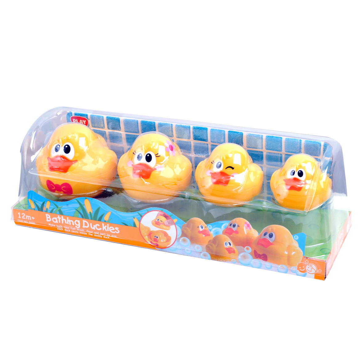 Playgo Игровой набор для ванной УтятаPlay 2430 Playgo Игровой набор для ванной УтятаPlay 2430В комплект входят 4 утенка, которые складываются один в другого по принципу матрёшки.