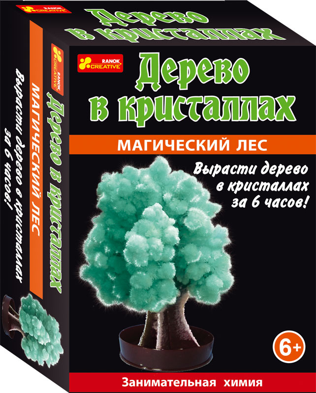Магический лес (зеленый) - Сад пушистых кристаллов12138008Р Магический лес (зеленый) - Сад пушистых кристаллов12138008РС помощью этого набора можно вырастить кристаллы всего за пару часов. Прямо на глазах картонная основа превратиться в пушистое красивое дерево!