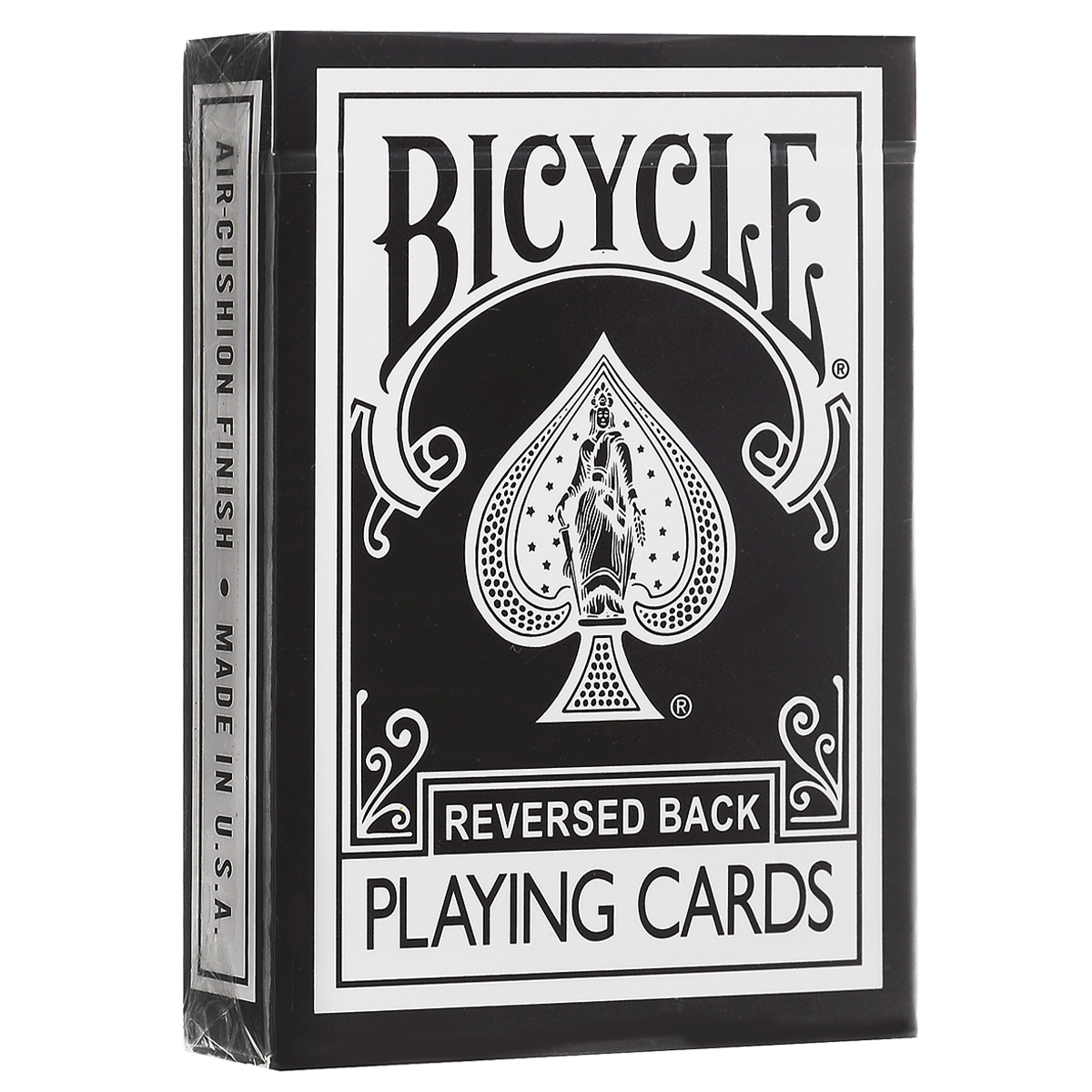 Карты игральные Bicycle Reversed Back, цвет: черныйК-223 Карты игральные Bicycle Reversed Back, цвет: черныйК-223Игральные карты Bicycle Reversed Back станут прекрасным подарком для всех любителей карточных игр. Карты этой оригинальной колоды имеют стильный и реалистичный старинный вид. Такие карты подходят для фокусов, покера и любых других карточных игр. Идеальный вариант как для новичков, так и для профессионалов. Кроме 52 стандартных карт в этой колоде вы найдете 4 дополнительных специальных карты, которые вознесут вас к вершинам мастерства.