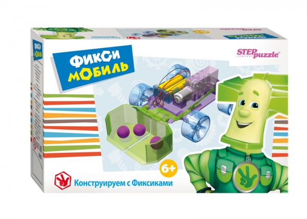 Развивающая игра Фикси - мобиль76160 Развивающая игра Фикси - мобиль76160Игра-конструктор «Фикси-мобиль» из серии «Конструируем с Фиксиками» дает начальное представление об электромагнитных явлениях. Собирая модель электромобиля, ребенок получает навык конструирования, учиться читать и понимать чертежи, развивает мелкую моторику, внимание, память.