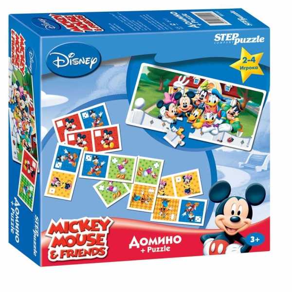 Step Puzzle Домино Disney Микки Маус80101 Step Puzzle Домино Disney Микки Маус80101Домино - классическая игра, ведущая свою историю от начала 12 века. Развивает внимание, наблюдательность, логическое мышление.