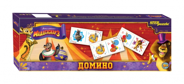 Step Puzzle Домино Мадагаскар 380110 Step Puzzle Домино Мадагаскар 380110Домино - классическая игра, ведущая свою историю от начала 12 века. Развивает внимание, наблюдательность, логическое мышление.