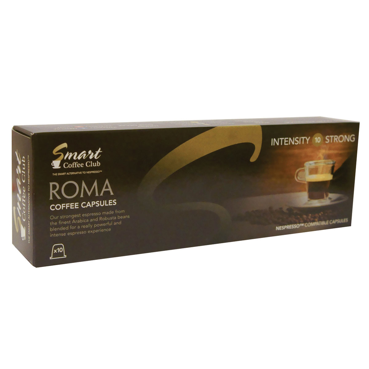 Smart Coffee Club Roma кофе в капсулах5573063222139 Smart Coffee Club Roma кофе в капсулах5573063222139Натуральный жареный молотый кофе в капсулах Smart Coffee Club Roma. Самая крепкая смесь, с использованием Арабики и Робусты из Центральной и Южной Америки. Идеальное начало дня для тех, кто любит крепкий, насыщенный, ароматный кофе.