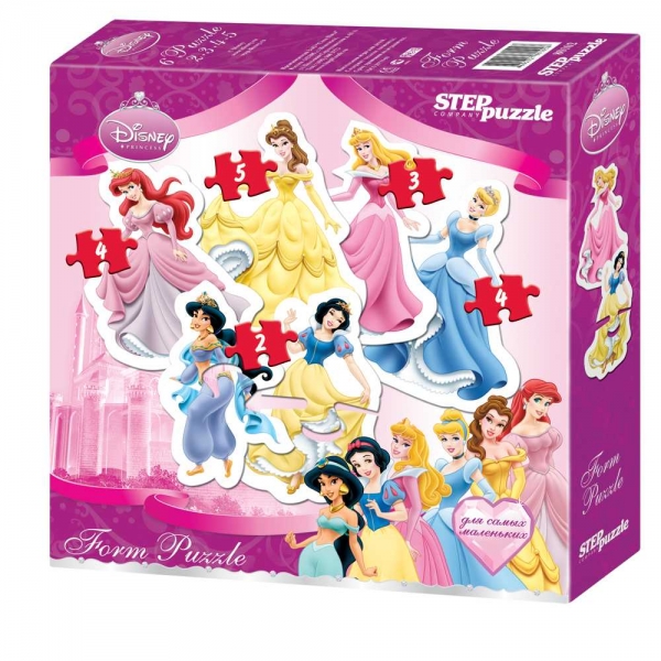 Игра DISNEY Принцессы. Form Puzzle92200 Игра DISNEY Принцессы. Form Puzzle92200Форма-пазлы отлично подходят для самых маленьких. Представляют собой фигурки героев Диснея, состоящие из отдельных пазлов. Благодаря своей необычной форме, они удобные в манипулировании, активно развивают мышление, внимание и память. Пазлы Компании Step Puzzle выполнены из высококачественного материала, не содержат токсичных материалов. Мы гарантируем высокое качество каждого пазла и точность подгонки.