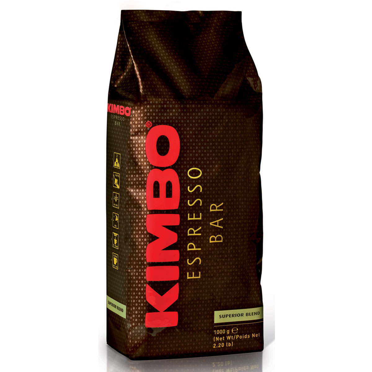 Kimbo Superior Blend кофе в зернах, 1 кг8002200140021 Kimbo Superior Blend кофе в зернах, 1 кг8002200140021Кофе зерновой натуральный жареный Kimbo Superior Blend. Гармоничная смесь для эспрессо, составленная преимущественно из сортов арабики, с устойчивым ароматом и сладковатым, мягким вкусом. Смесь содержит 90% арабики и 10% робусты.