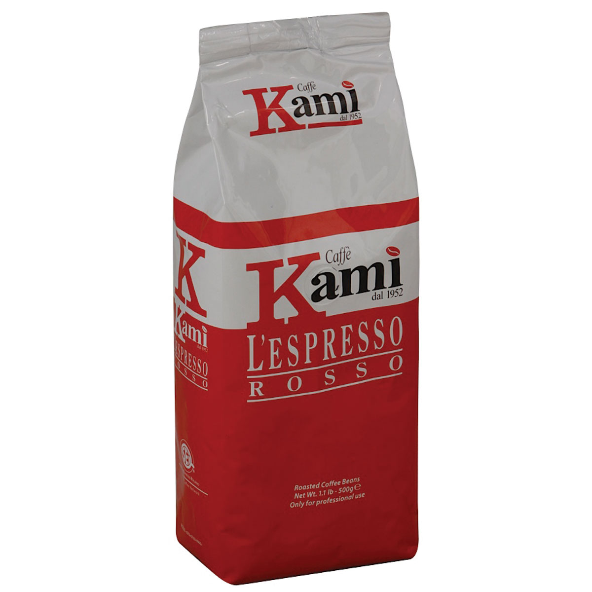 Kami Rosso кофе в зернах, 500 г8033300583029 Kami Rosso кофе в зернах, 500 г8033300583029Натуральный жареный зерновой кофе Kami Rosso. Колумбийские зерна арабики, придающие высокую плотность и сбалансированный вкус, в сочетании с индонезийской робустой, подчеркивающей нотки горького шоколада, делают эспрессо незабываемым. Рекомендуется для приготовления ристретто, эспрессо, капучино. Состав смеси: 75% арабика, 25% робуста.