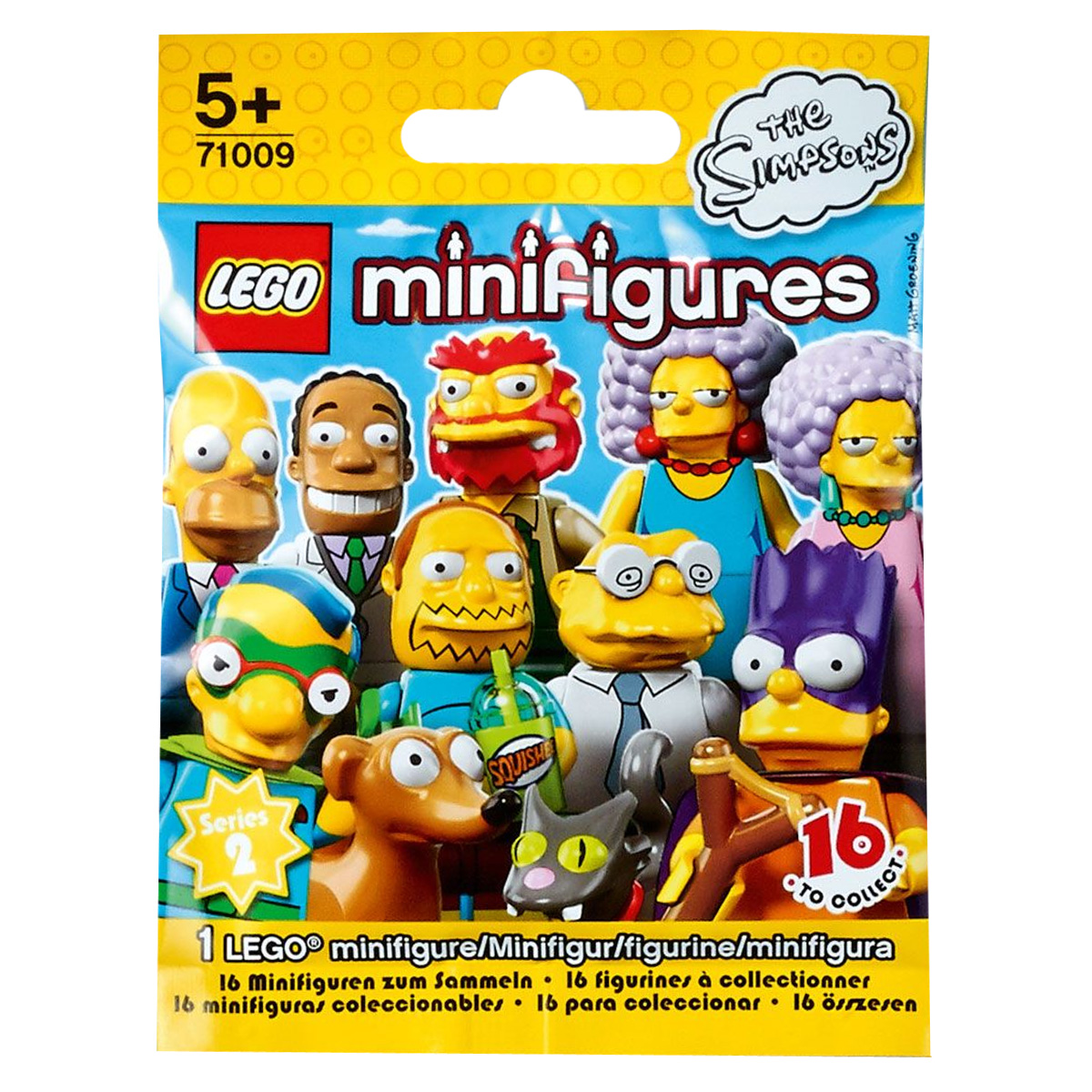 LEGO Minifigures Конструктор Simpsons 7100971009 LEGO Minifigures Конструктор Simpsons 7100971009В запечатанном непрозрачном пакетике находится яркая фигурка одного из героев мультсериала Симпсоны, которая обладает своим характером, способностями и особенностями. Собрав коллекцию из 16 минифигурок, можно придумывать новые увлекательные сюжеты с персонажами популярного мультсериала.