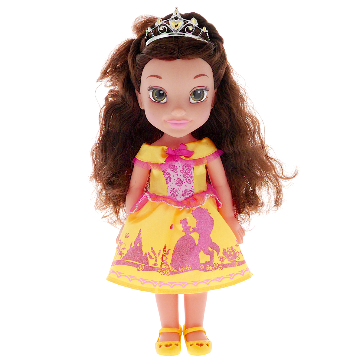 Disney Princess Кукла Малышка Белль750050_Belle Disney Princess Кукла Малышка Белль750050_BelleКукла Disney Princess Малышка Белль прекрасная принцесса, которая обязательно понравится вашей дочурке. Туловище куклы выполнено из высококачественного пластика; голова, ручки и ножки подвижны. Принцесса одета в красивое платье, украшенное блестками и контрастными вставками. На ножках туфельки. Кукла имеет длинные шелковистые волосы, которые можно заплетать в различные прически. На голове - королевская тиара. Главная особенность куклы - большие глаза, которые блестят как настоящие. Глазки изготовлены по запатентованной технологии Royal Reflection. Такая куколка очарует вас и вашу дочурку с первого взгляда! Ваша малышка с удовольствием будет играть с принцессой, проигрывая сюжеты из мультфильма или придумывая различные истории. Порадуйте свою дочурку таким замечательным подарком!