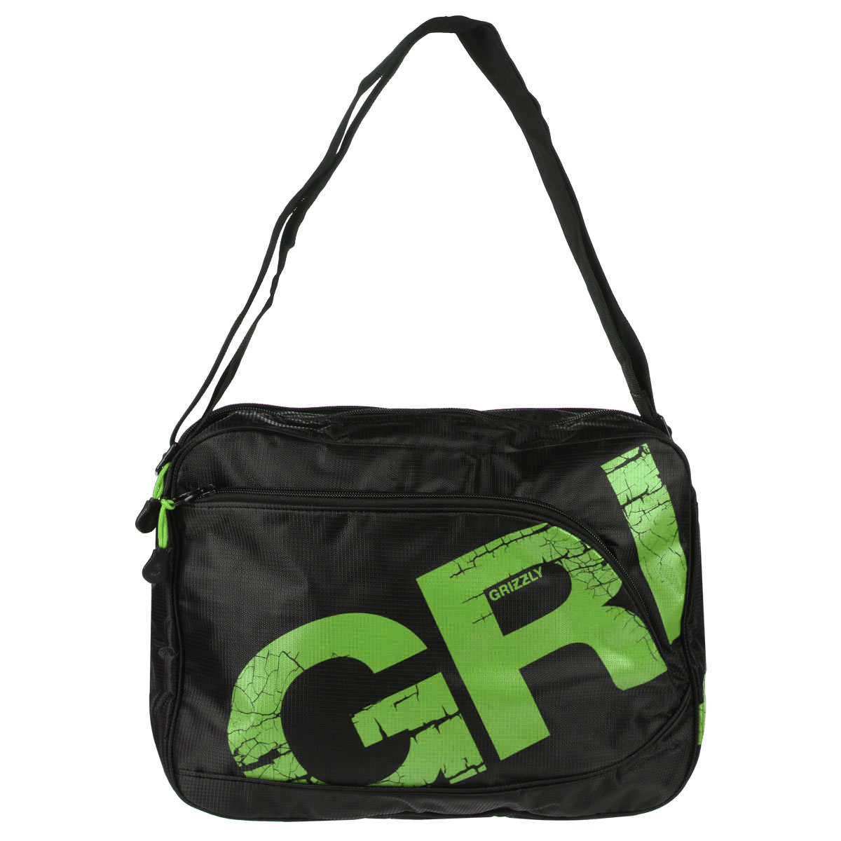 Grizzly Сумка школьная цвет черный салатовый MM-423-3ММ-423-3/3 Grizzly Сумка школьная цвет черный салатовый MM-423-3ММ-423-3/3Молодежная сумка с двумя отделениями, застегивающимися на молнии. На сумке имеются множество карманов, на передней и задней стенках и внутри сумки. Имеется регулируемый ремень и ручка для переноски.