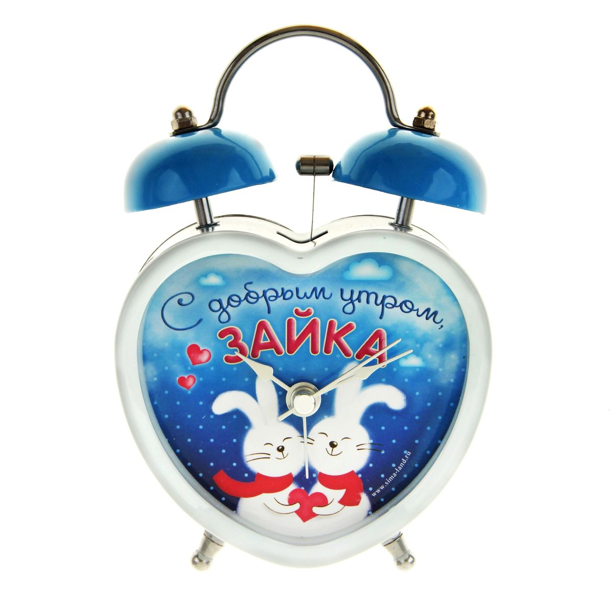Часы-будильник Sima-land С добрым утром, зайка836809 Часы-будильник Sima-land С добрым утром, зайка836809Как же сложно иногда вставать вовремя! Всегда так хочется поспать еще хотя бы 5 минут и бывает, что мы просыпаем. Теперь этого не случится! Яркий, оригинальный будильник Sima-land С добрым утром, зайка поможет вам всегда вставать в нужное время и успевать везде и всюду. Будильник украсит вашу комнату и приведет в восхищение друзей. Время показывает точно и будит в установленный час. На задней панели будильника расположены переключатель включения/выключения механизма, а также два колесика для настройки текущего времени и времени звонка будильника. Также будильник оснащен кнопкой, при нажатии и удержании которой, подсвечивается циферблат. Будильник работает от 1 батарейки типа AA напряжением 1,5V (не входит в комплект).
