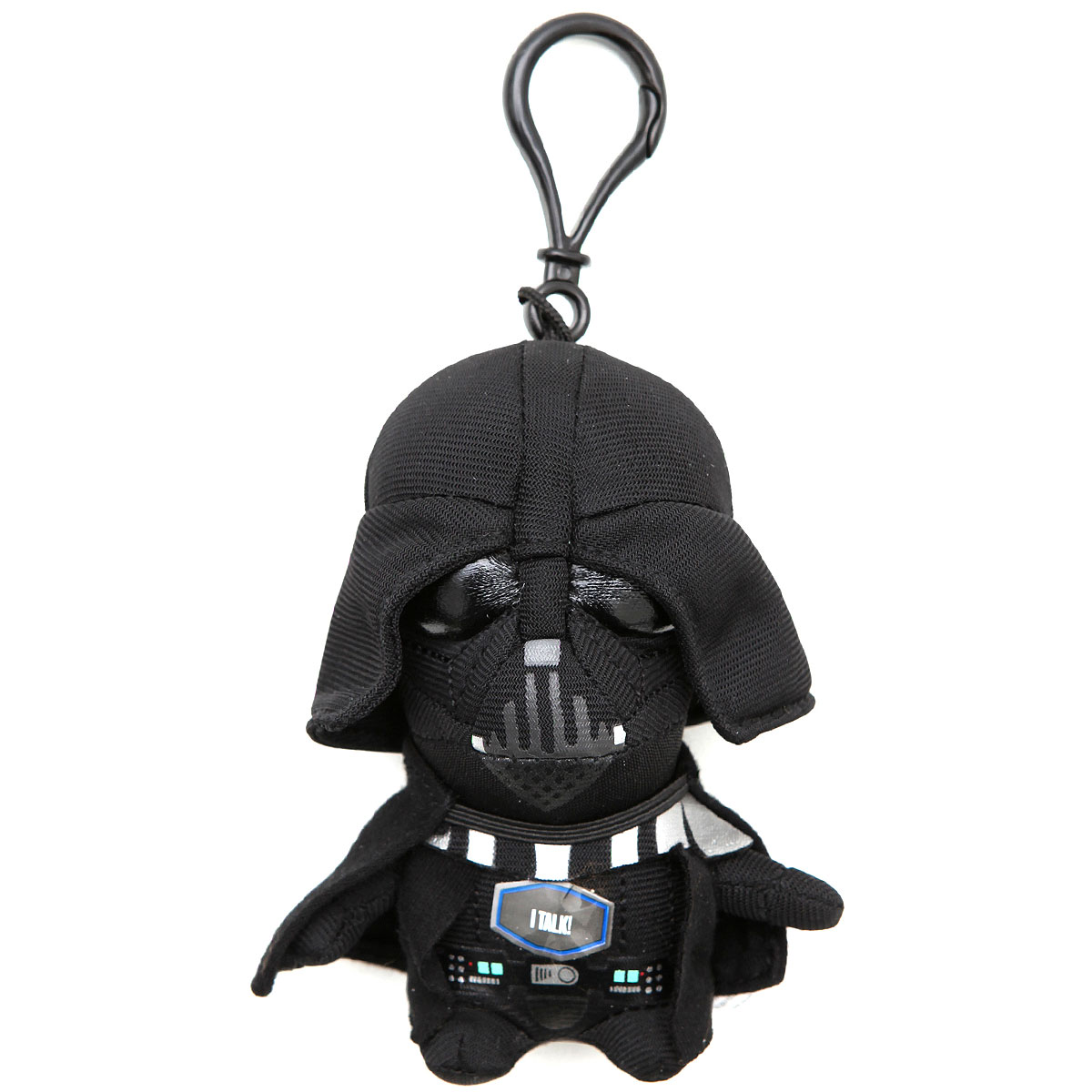 Star Wars Брелок Дарт Вейдер 00231J00231J Star Wars Брелок Дарт Вейдер 00231J00231JОчаровательная мягкая игрушка-брелок Star Wars Дарт Вейдер приведет в восторг любого поклонника Звездных войн. Брелок выполнен из текстильного материала в виде любимого персонажа - темного лорда. Пластиковый карабин позволит закрепить брелок на рюкзаке или сумке или повесить над рабочим столом. Сожмите игрушку - вы услышите зловещее дыхание Дарта Вейдера, а также его известные фразы на английском языке. Прекрасное качество исполнения делают этот брелок чудесным подарком истинному поклоннику Звездных войн. Порадуйте своего ребенка! Игрушка работает от 3-х незаменяемых батареек напряжением 1,5V типа AG10/LR1130.