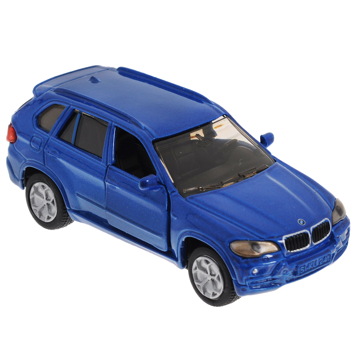 Siku Модель автомобиля BMW X5 цвет синий1432_синий Siku Модель автомобиля BMW X5 цвет синий1432_синийКоллекционная модель Siku BMW X5 выполнена в виде точной копии одноименного автомобиля фирмы BMW. Такая модель понравится не только ребенку, но и взрослому коллекционеру, и приятно удивит вас высочайшим качеством исполнения. Модель выполнена из металла с элементами из пластика; прорезиненные колеса крутятся. Передние двери машинки открываются. Отличный подарок для любителей автомобилей!