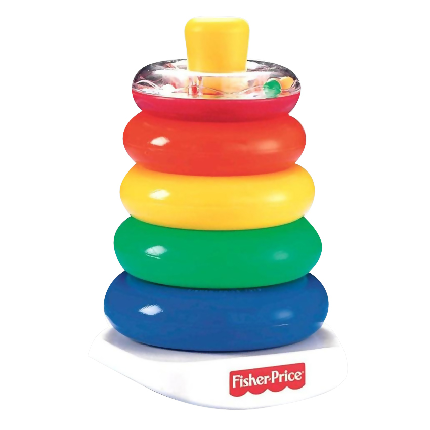 Fisher-Price Пирамидка71050 Fisher-Price Пирамидка71050Яркая пирамидка Fisher-Price понравится вашему малышу и надолго займет его внимание. Игрушка состоит из основания, на которое нанизываются пять колечек разного диаметра синего, зеленого, желтого и красного цветов. Верхнее кольцо наполовину прозрачное, внутри него перекатываются маленькие разноцветные шарики. Основание пирамидки немного закруглено, благодаря чему она может раскачиваться из стороны в сторону. Игры с пирамидкой Fisher-Price помогут ребенку в развитии мелкой моторики рук, координации движений, познакомят с понятиями формы, цвета и размера предмета.
