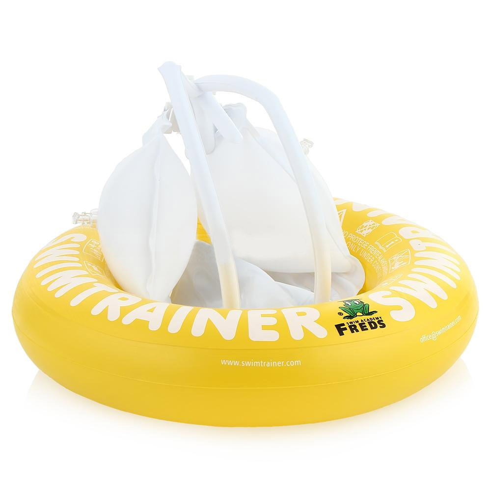 Круг надувной Swimtrainer Classic, от 4 до 8 лет, цвет: желтый. 1033010330 Круг надувной Swimtrainer Classic, от 4 до 8 лет, цвет: желтый. 1033010330Надувной круг Swimtrainer Classic изготовлен из ПВХ. Круг состоит из 5 независимых надувных камер. Помогает удерживать правильное положение тела в воде. Благодаря специальной системе крепления, ваш ребенок не выскользнет из круга. Круг подходит для детей 4-8 лет. Он обеспечивает минимальную поддержку, так как предназначен для почти умеющих плавать детей. Основная задача круга - плавный переход к самостоятельному плаванию. С кругом Swimtrainer Classic ваш ребенок будет плавать без страха и с удовольствием. Максимальный вес ребенка: 36 кг.