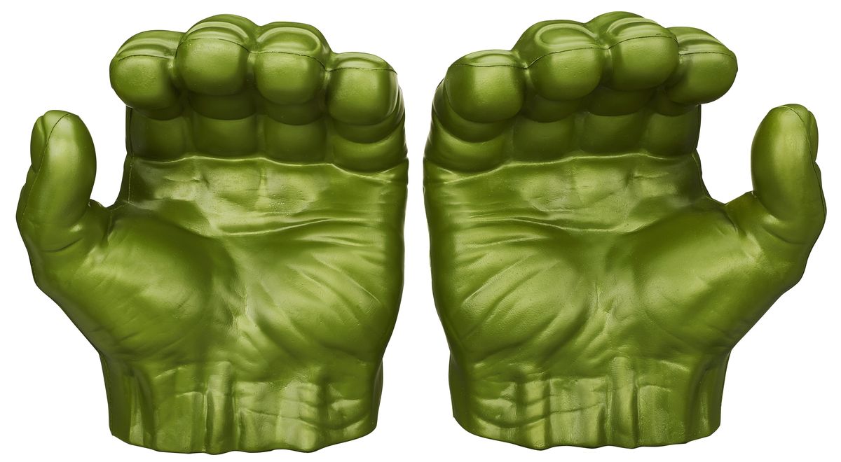 Avengers Кулаки ХалкаB0447 Avengers Кулаки ХалкаB0447У вашего ребенка намечается детский утренник, бал-маскарад или карнавал? Перчатки Кулаки Халка внесут нотку задора и веселья в праздник и станут завершающим штрихом в создании оригинального образа. В комплект входят две большие перчатки, выполненные из мягкого вспененного полимера в виде огромных кулаков супергероя Халка. Перчатки абсолютно безопасны в использовании, их легко надевать и снимать. Халк всегда неуравновешен и яростен. Хотя цвет кожи персонажа изменялся в процессе его истории публикаций, Халк чаще всего изображается зелёным. За 50 лет он сразился фактически с каждым героем и злодеем Вселенной Marvel. Перевоплотись в своего любимого супергероя с этими перчатками!