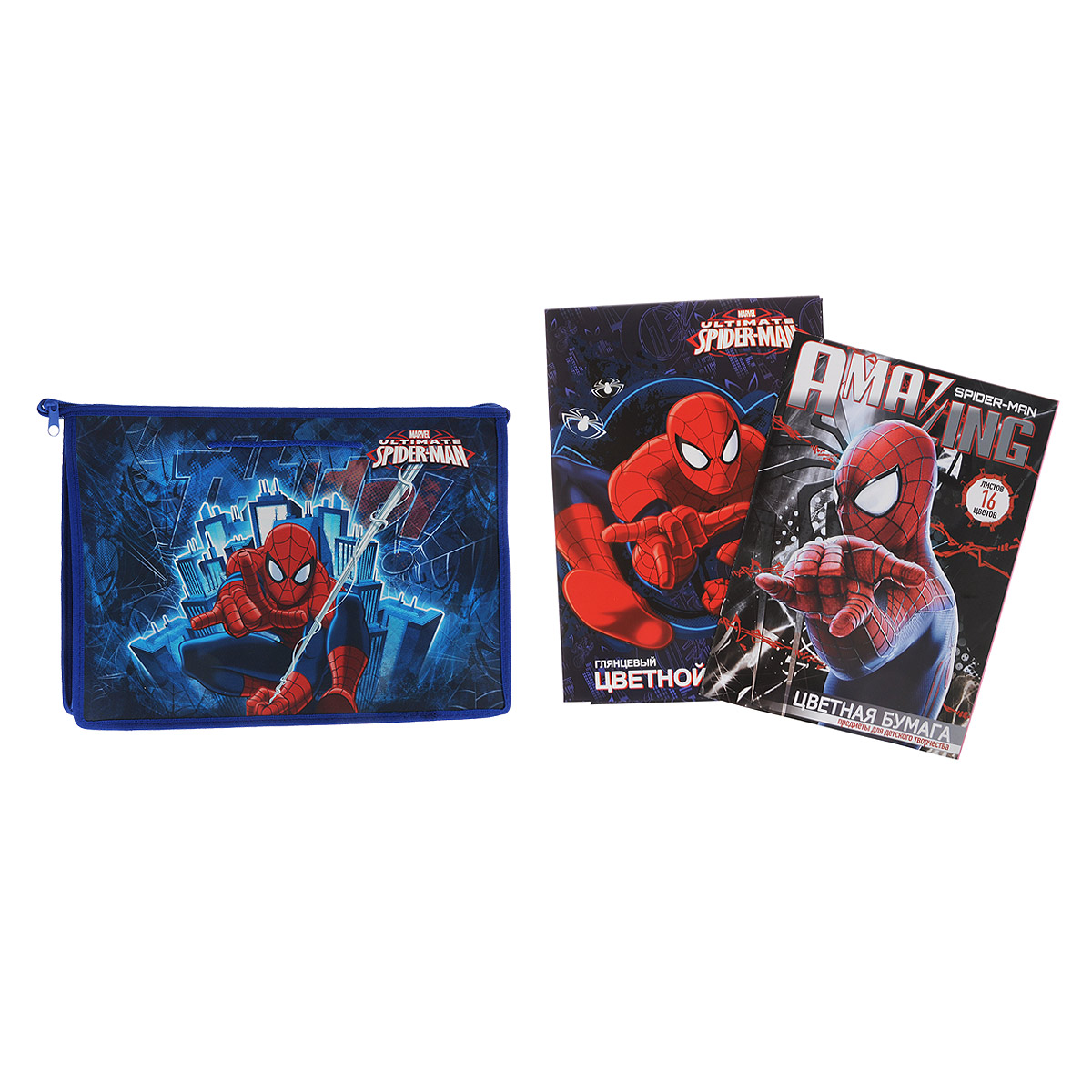 Набор школьных принадлежностей для труда Spider-man, 27 предметовSMOZ-UT1-PTR-SET2 Набор школьных принадлежностей для труда Spider-man, 27 предметовSMOZ-UT1-PTR-SET2Набор школьных принадлежностей для труда Spider-man позволит юным поклонникам мультфильма всегда быть подготовленными к урокам! Набор включает в себя: папку-портфель с ручками на молнии формата А4, набор цветной бумаги 16 листов, набор цветного картона 10 листов. Пластиковая папка-портфель предназначена для хранения тетрадей, рисунков и прочих бумаг. Позволяет легко разместить в ней альбом для рисования или набор цветной бумаги. Внутри папки одно большое отделение. Закрывается папка на застежку-молнию. Яркая и удобная, такая папка непременно понравится вашему ребенку и станет стильным набором со всем необходимым к школе.
