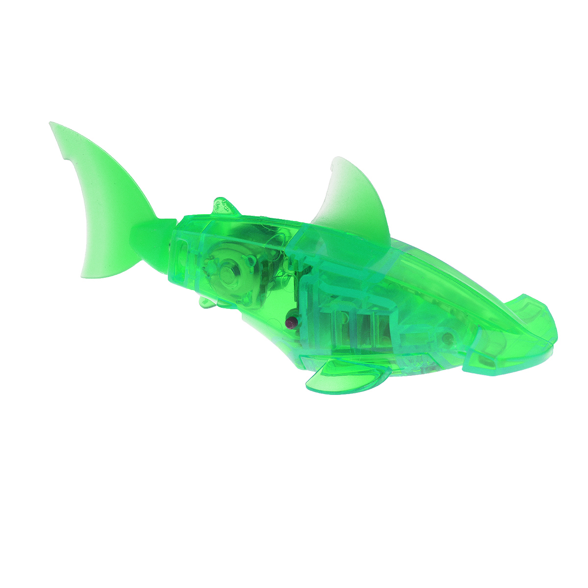Микро-робот Hexbug Aquabot Hammerhead, со световыми эффектами, цвет: зеленый460-2976_2 Микро-робот Hexbug Aquabot Hammerhead, со световыми эффектами, цвет: зеленый460-2976_2Уникальный микро-робот Hexbug Aquabot Hammerhead изготовлен из безопасного пластика в виде рыбы-молота. Теперь микро-роботы осваивают и водные глубины! Робот-рыбка Hexbug Aquabot Hammerhead плавает как настоящая рыба и непредсказуем в направлении движения. Опустите его в воду и он оживет! Если микро-робот замер, то достаточно просто всколыхнуть воду и он снова поплывет. Вне воды он автоматически выключается. Но и это еще не все, теперь микро-роботы рыбки оснащены световыми эффектами! Для работы игрушки необходимы 2 батарейки типа LR44 (товар комплектуется демонстрационными).