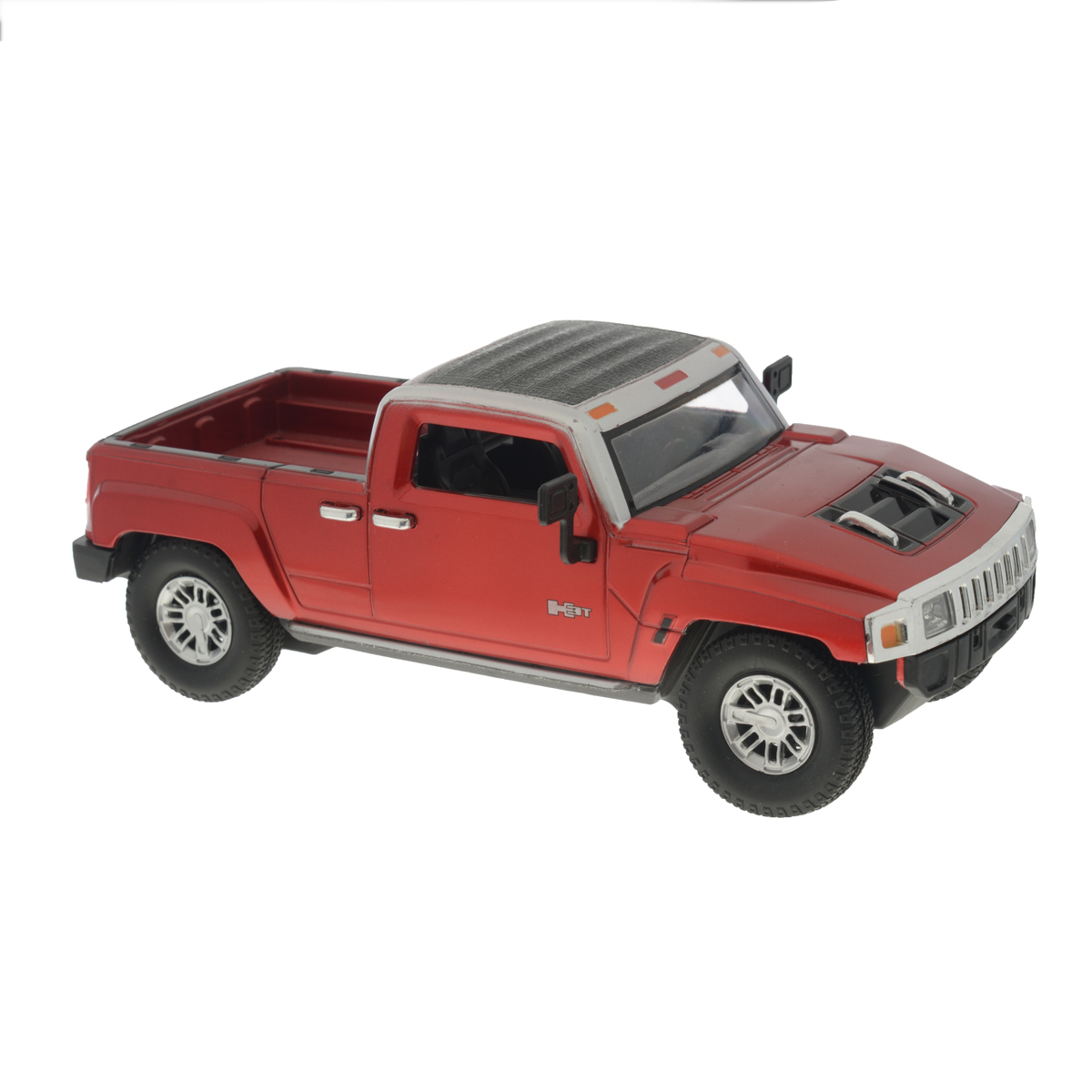 Guokai Машинка инерционная Hummer цвет красный1120873/866-82433 Guokai Машинка инерционная Hummer цвет красный1120873/866-82433Инерционная машинка Guokai Hummer, выполненная из высококачественного пластика, станет любимой игрушкой вашего малыша. Игрушка представляет собой модель пикапа марки Hummer. Игрушка оснащена инерционным ходом. Машинка может ехать как вперед, так и назад. Прорезиненные колеса обеспечивают надежное сцепление с любой гладкой поверхностью. При движении у машинки загораются фары. Ваш ребенок будет часами играть с этой игрушкой, придумывая различные истории. Порадуйте его таким замечательным подарком! Рекомендуется докупить 3 батарейки напряжением 1,5V типа АА (товар комплектуется демонстрационными).