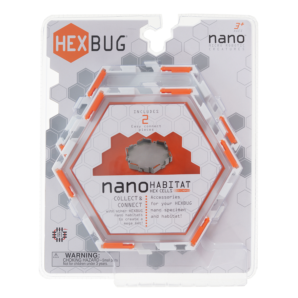 Набор шестиугольных элементов для нанодрома Hexbug Habitat Cells477-1441 Набор шестиугольных элементов для нанодрома Hexbug Habitat Cells477-1441Набор шестиугольных элементов Hexbug Habitat Cells создан для совмещения с остальными наборами Hexbug. С помощью этих элементов вы сможете увеличить площадь вашего нанодрома, сделав маршрут ваших Nano-жуков еще интереснее. Каждая площадка снабжена запирающимися дверками, которые можно использовать для регулировки перекрестков.