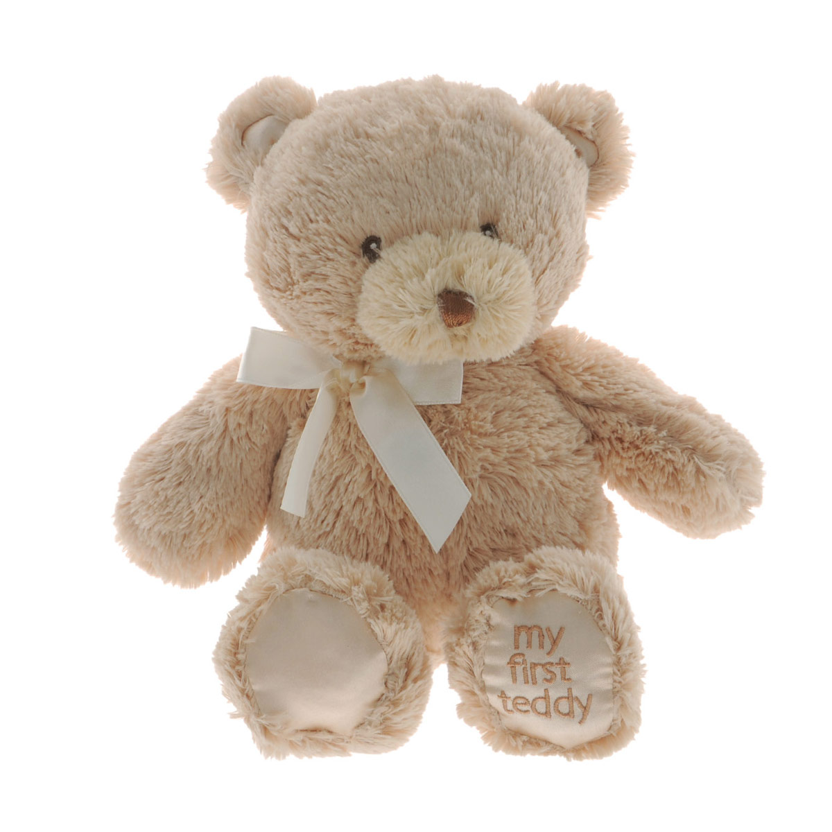 Gund Мягкая игрушка My First Teddy цвет бежевый 22,5 см240232_бежевый Gund Мягкая игрушка My First Teddy цвет бежевый 22,5 см240232_бежевыйМягкая игрушка My First Teddy станет отличным подарком как ребенку, так и взрослому. Игрушка невероятно мягкая на ощупь, поэтому с ней приятно не только играть, но и засыпать. Пушистый медвежонок с милым бантиком непременно подарит хорошее настроение своему обладателю.