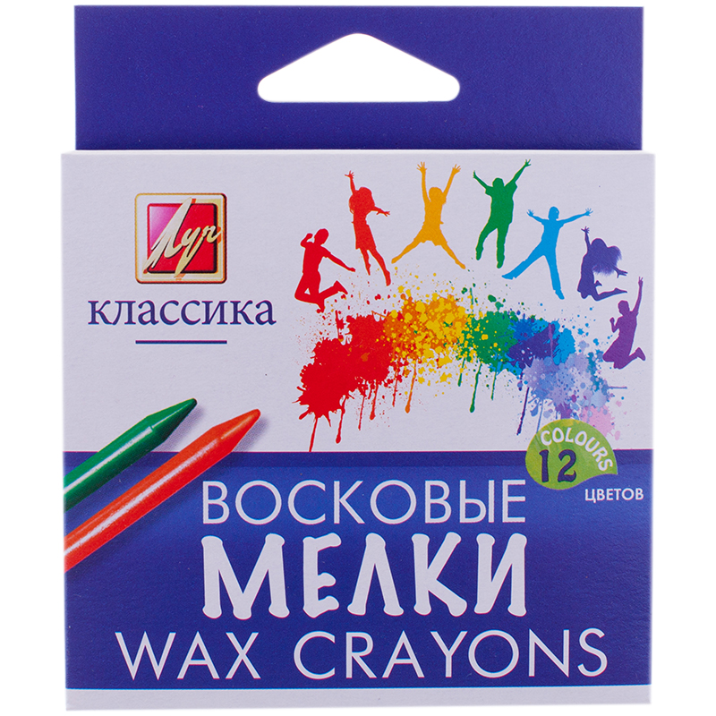 Карандаши восковые Луч Классика, 12 цветов12С 861-08 Карандаши восковые Луч Классика, 12 цветов12С 861-08Восковые карандаши Луч предназначены для рисования, разметки и письма по бумаге, картону или дереву. Обеспечивают удивительно мягкое письмо, обладают отличными кроющими свойствами. Не токсичны и абсолютно безопасны. Набор содержит круглые карандаши 12 ярких насыщенных цветов. Восковые карандаши Луч откроют юным художникам новые горизонты для творчества, а также помогут отлично развить мелкую моторику рук, цветовое восприятие, фантазию и воображение. Способствуют самовыражению. Набор упакован в картонную коробку с европодвесом.