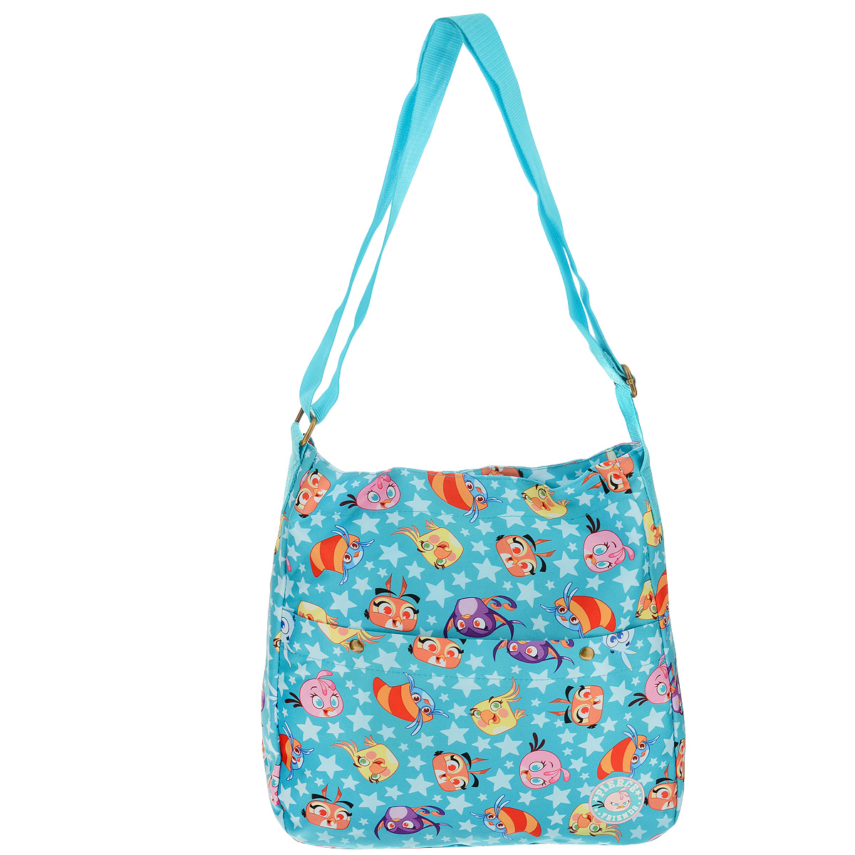 Сумка Hatber Angry Birds. Stella, цвет: бирюзовый. NSn_00634NSn_00634 Сумка Hatber Angry Birds. Stella, цвет: бирюзовый. NSn_00634NSn_00634Сумка Hatber Angry Birds. Stella, выполненная из плотного, водоотталкивающего полиэстера, оформлена изображением забавных птичек из игры Angry Birds. Изделие состоит из одного вместительного отделения на застежке-магните. Внутри отделения находится небольшой карман на молнии. На лицевой стороне сумки расположен карман на двух кнопках. Сумка оснащена регулирующимся по длине широким текстильным ремнем для переноски на плече.