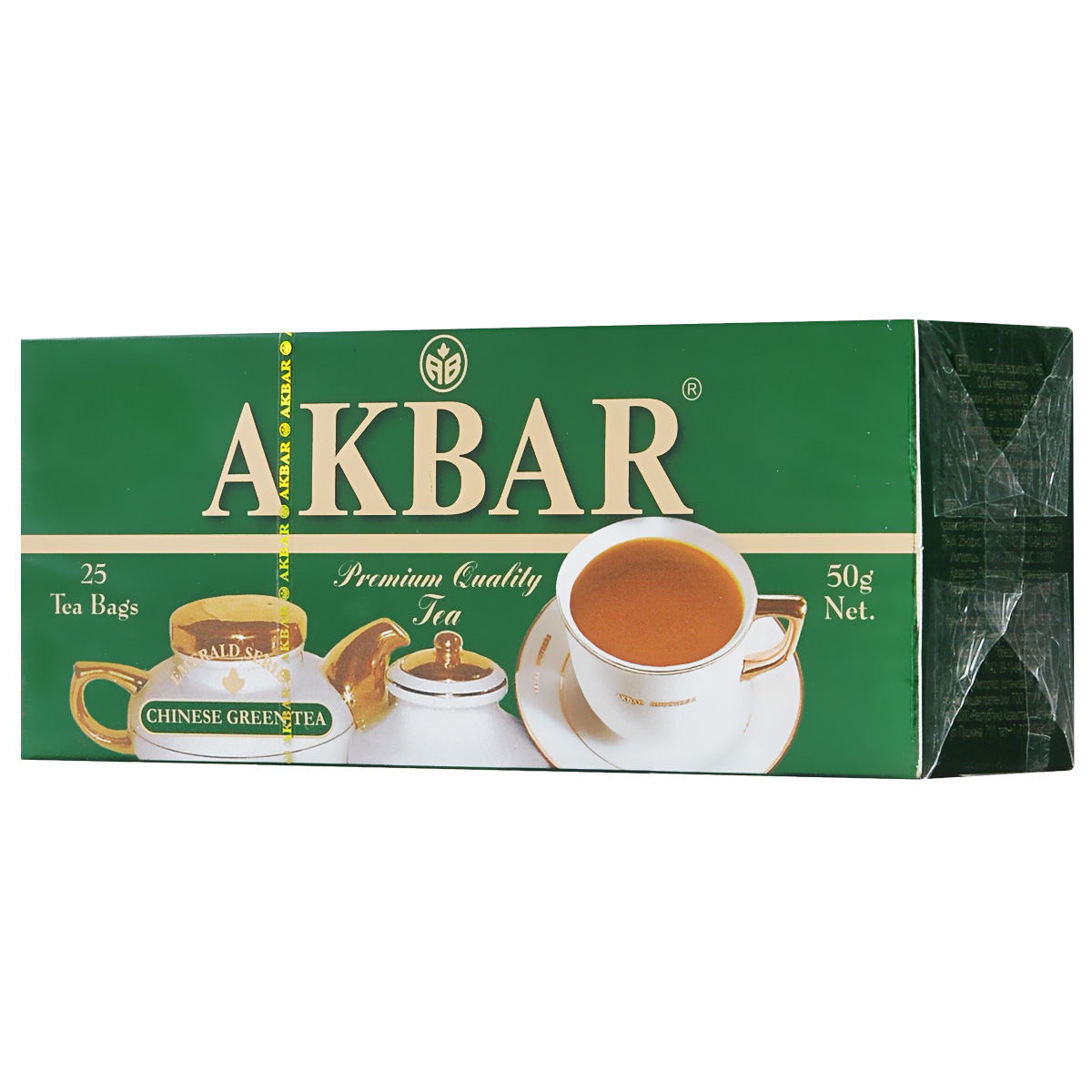 Akbar Изумрудная серия зеленый чай в пакетиках, 25 шт1050036 Akbar Изумрудная серия зеленый чай в пакетиках, 25 шт1050036Высококачественный пакетированный зеленый чай Akbar Изумрудная серия отличается от обычного развесного лишь размером чайного листа и соответствует ему по свежести, насыщенному вкусу, богатому аромату и яркому цвету настоя. А удобство и быстрота приготовления делают пакетированный чай неотъемлемой частью современной жизни.