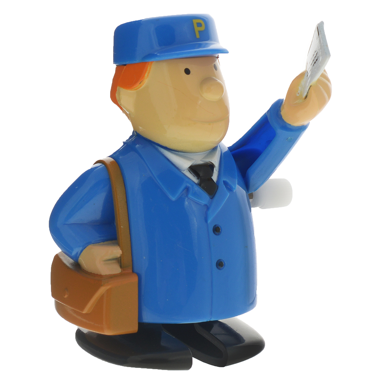 Игрушка заводная Hans Почтальон, цвет: синийRR-48PMBD Игрушка заводная Hans Почтальон, цвет: синийRR-48PMBDИгрушка Hans Почтальон привлечет внимание вашего малыша и не позволит ему скучать! Выполненная из безопасного пластика, игрушка представляет собой забавного почтальона. Игрушка имеет механический завод. Для запуска, придерживая ноги игрушки, поверните заводной ключ по часовой стрелке до упора. Установите игрушку на поверхность и она начнет двигаться вперед. Заводная игрушка Hans Почтальон поможет ребенку в развитии воображения, мелкой моторики рук, концентрации внимания и цветового восприятия.