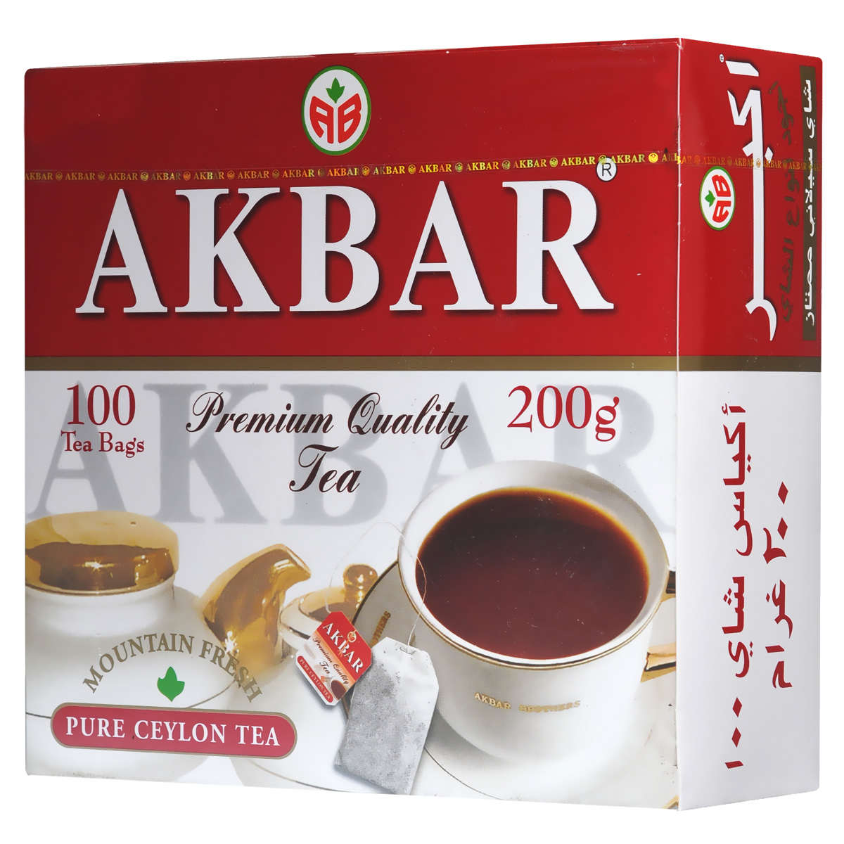 Akbar Mountain Fresh черный чай в пакетиках, 100 шт1050042 Akbar Mountain Fresh черный чай в пакетиках, 100 шт1050042Благоприятный климат и впитавший горную свежесть и дыхание моря кристально чистый воздух плантаций легендарных цейлонских чайных провинциях Kandy и Dimbula дают нежным чайным листочкам дивную силу, добавляя каждому, кто пьет чай Akbar Mountain Fresh, нескончаемую энергию и бодрость. Продукция Arbar подвергается обязательному многоступенчатому контролю и испытаниям опытными технологами и дегустаторами на всем пути, который чай этой торговой марки проходит от плантации до конечного потребителя.
