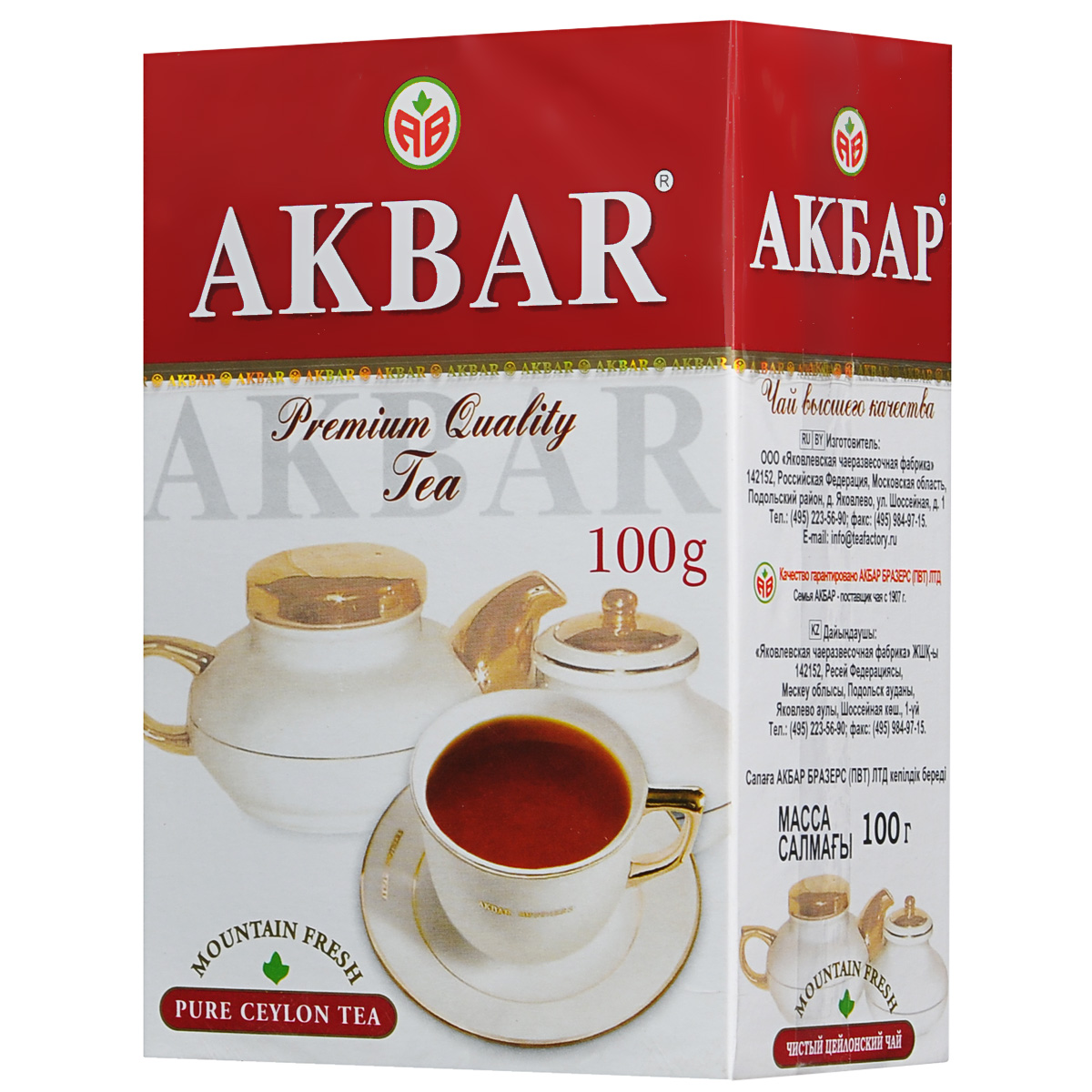 Akbar Mountain Fresh черный крупнолистовой чай, 100 г1041230 Akbar Mountain Fresh черный крупнолистовой чай, 100 г1041230Чай Akbar Mountain Fresh стандарта OPA – напиток для истинных ценителей вкуса и аромата крупнолистового чая высшего качества. При его производстве используются специальные технологии, позволяющие максимально сократить механическое воздействие на чайный лист. Чай Akbar Mountain Fresh дает крепкий настой с насыщенным вкусом и густым неповторимым ароматом.