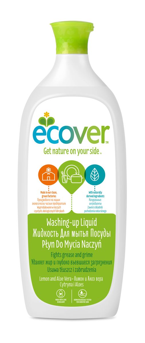 Экологическая жидкость для мытья посуды Ecover, с лимоном и алоэ-вера, 1 л00161 Экологическая жидкость для мытья посуды Ecover, с лимоном и алоэ-вера, 1 л00161Эффективное моющее средство Ecover со свежим ароматом лимона создано на основе экологически чистых ПАВ из соломы и пшеничных отрубей. Прекрасно очищает и удаляет жиры, не оставляет химикатов на посуде. Великолепно смывается водой. Не вызывает раздражений и аллергических реакций на коже, дополнительно содержит экстракты бархатцев и алое-вера для защиты рук, что позволяет мыть посуду без перчаток. Не содержит синтетических ароматизаторов и нефтепродуктов. Упаковка изготовлена из сахарного тростника - 100% возобновляемого, годного для повторного применения и вторичной переработки материала. Уровень pH: 4.5. Подходит для использования в домах с автономной канализацией. Не наносит вреда любым видам септиков! Характеристики: Состав: >30% вода; 5-15% анионные ПАВ; ...