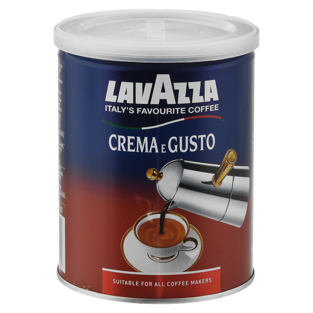 Lavazza Crema e Gusto кофе молотый, 250 г3882 Lavazza Crema e Gusto кофе молотый, 250 г3882Молотый кофе Lavazza Crema e Gusto представляет собой уникальной смесь премиум класса, состоящую из бразильской арабики и индийской робусты в соотношении 30 % на 70 %. Смесь Lavazza Crema e Gusto отличается восхитительным ароматом и интенсивным, крепким вкусом. Зерна кофе, прошедшие сильную обжарку, придают смеси длительное шоколадно-ореховое послевкусие.