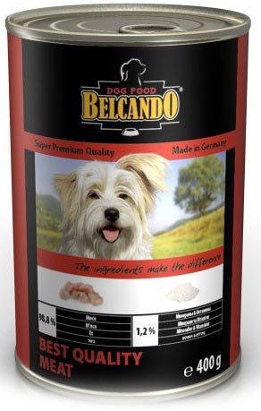 Консервы для собак Belcando, с отборным мясом, 400 г13152 Консервы для собак Belcando, с отборным мясом, 400 г13152Консервы Belcando - это полнорационное влажное питание для собак. Подходят для собак всех возрастов. Комбинируется с любым типом корма, в том числе с натуральной пищей. Состав: мясо 98,8%, витамины и минералы 1,2%. Анализ состава: протеин 14 %, жир 5 %, клетчатка 0,2 %, зола 2,5 %, влажность 75,4 %, витамин А 2,500 МЕ/кг, витамин Е 40 мг/кг, витамин D3 250 МЕ/кг, кальций 0,4 %, фосфор 0,16 %. Вес: 400 г. Товар сертифицирован.